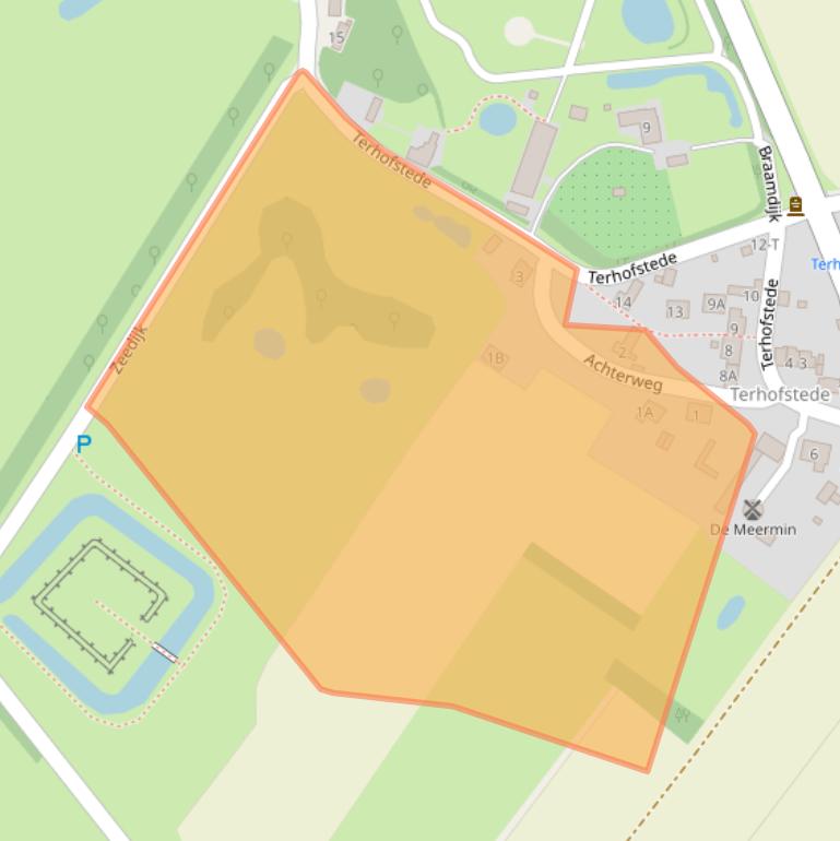 Kaart van postcodegebied 4525LL.