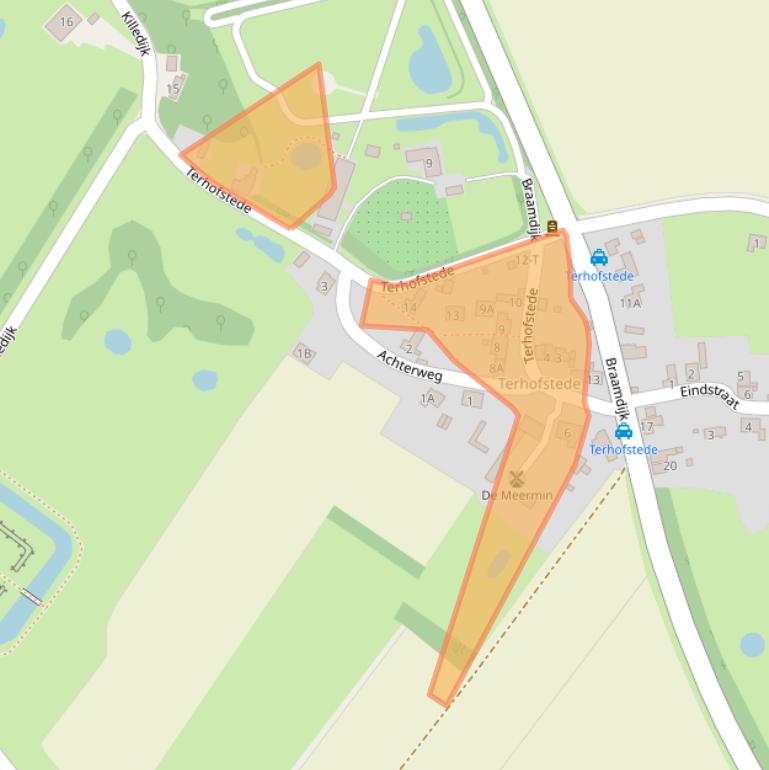 Kaart van postcodegebied 4525LM.