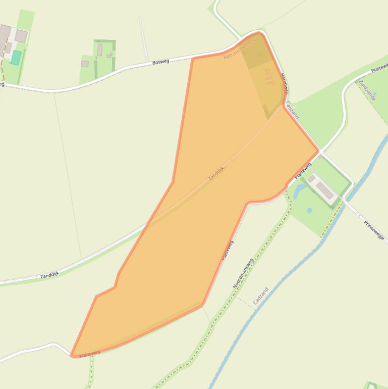 Kaart van postcodegebied 4525LZ.