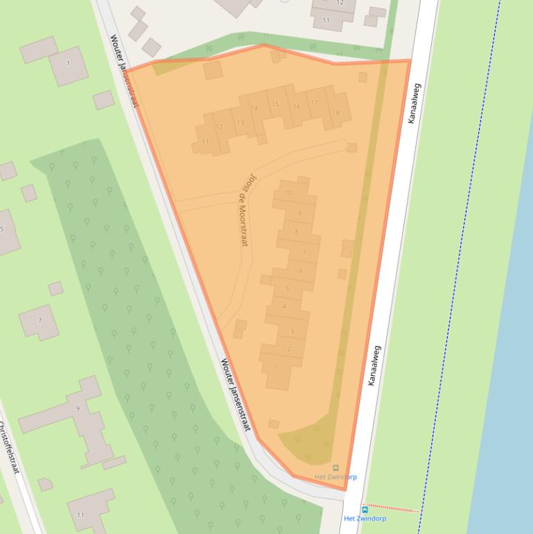 Kaart van postcodegebied 4525NG.