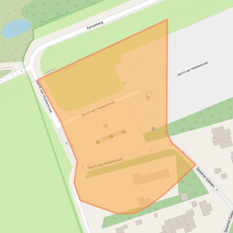 Kaart van postcodegebied 4525NH.