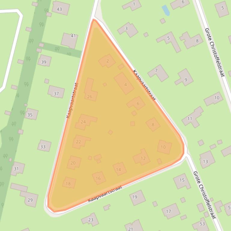 Kaart van postcodegebied 4525NM.