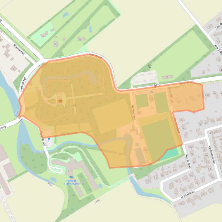 Kaart van postcodegebied 4527AH.