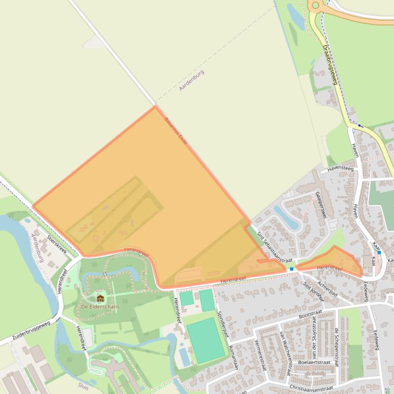 Kaart van postcodegebied 4527AJ.