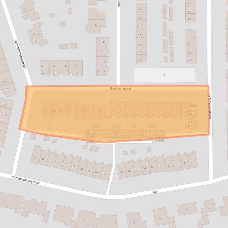 Kaart van postcodegebied 4527AV.