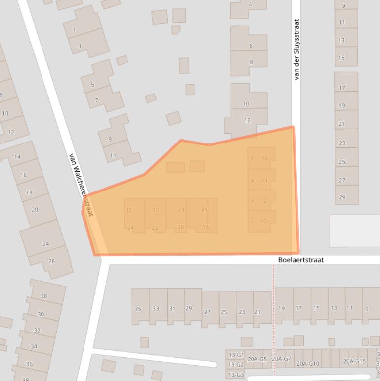 Kaart van postcodegebied 4527AW.