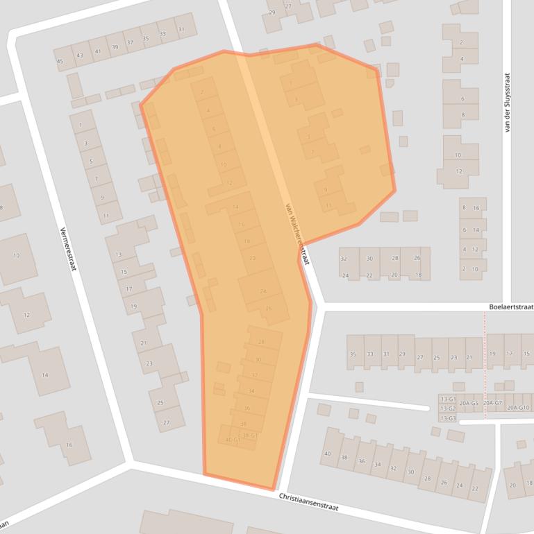 Kaart van postcodegebied 4527AX.