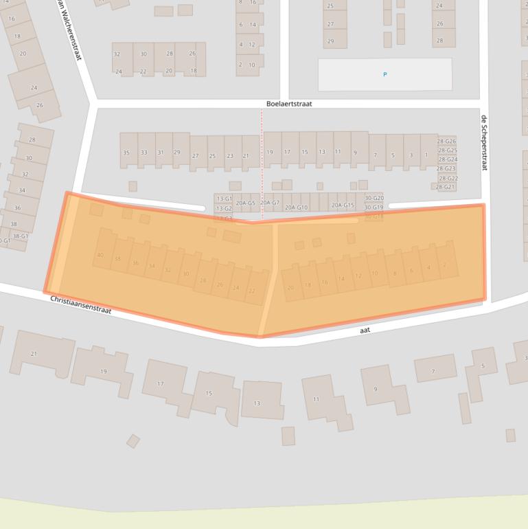 Kaart van postcodegebied 4527BB.