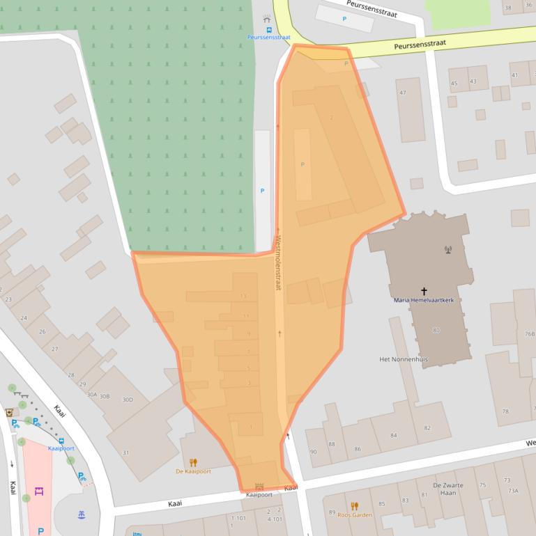 Kaart van postcodegebied 4527BJ.