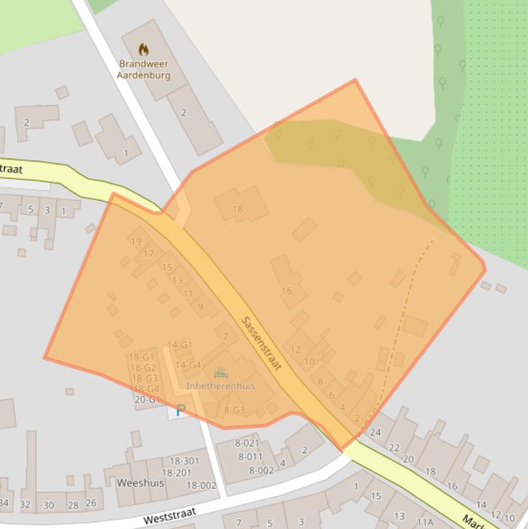 Kaart van postcodegebied 4527BP.