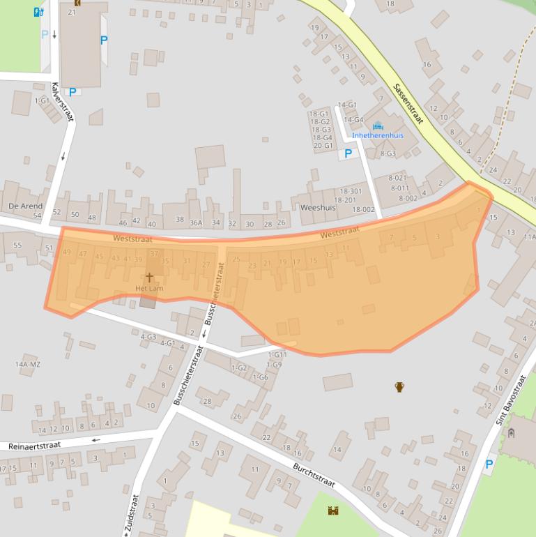 Kaart van postcodegebied 4527BR.