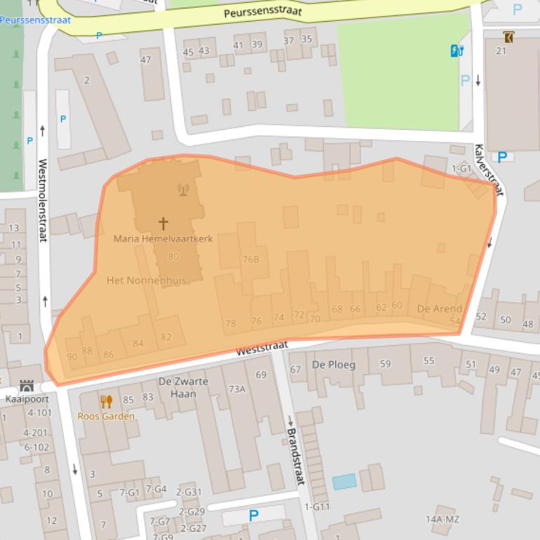 Kaart van postcodegebied 4527BV.