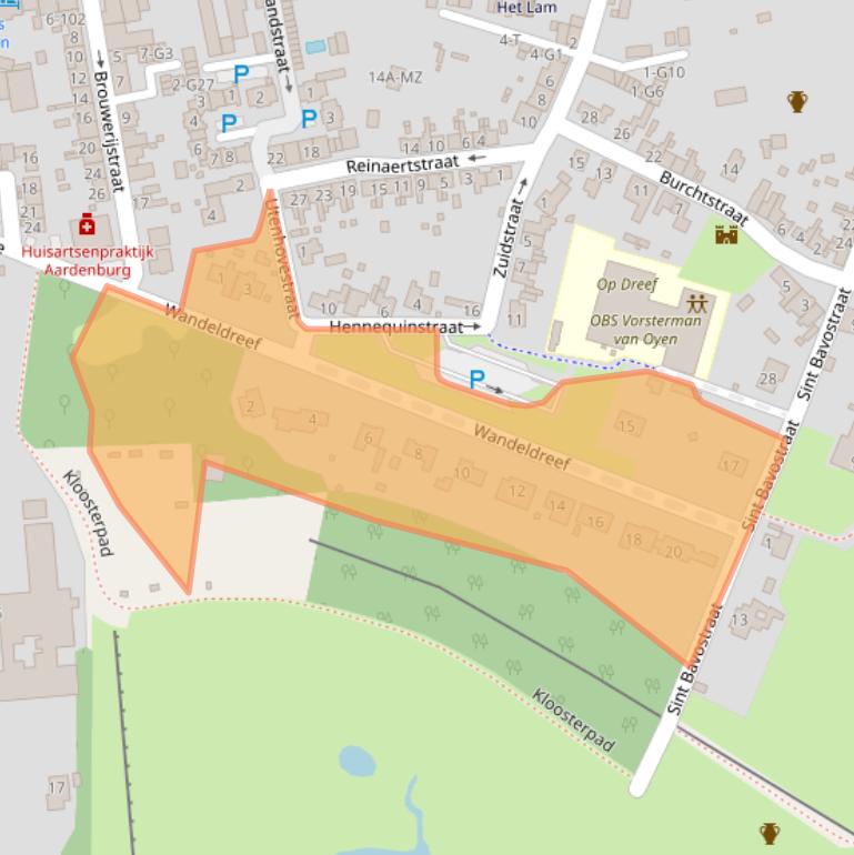 Kaart van postcodegebied 4527BX.