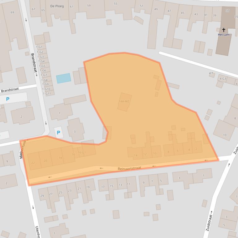 Kaart van postcodegebied 4527CB.