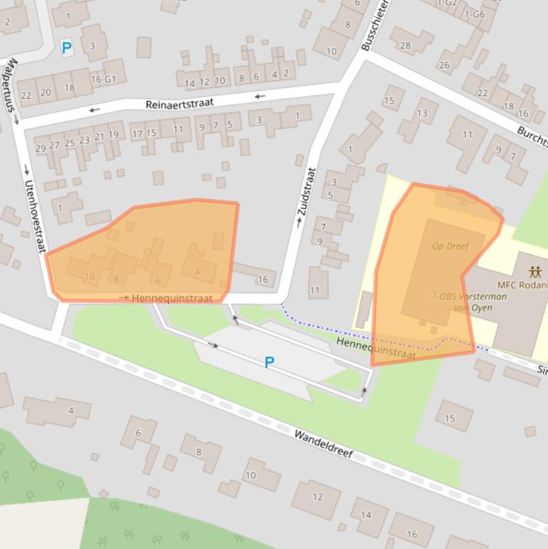 Kaart van postcodegebied 4527CD.