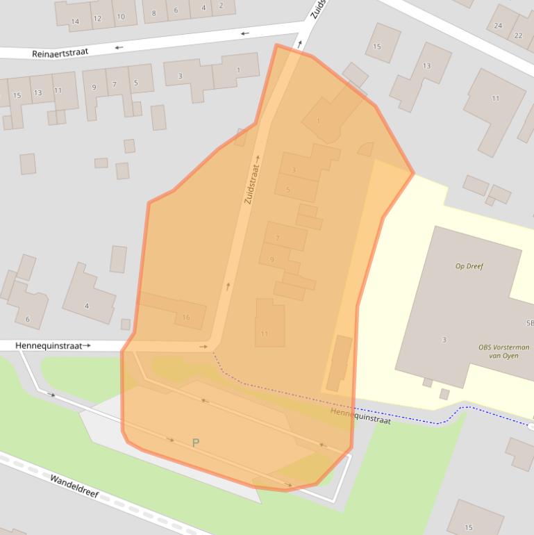 Kaart van postcodegebied 4527CE.