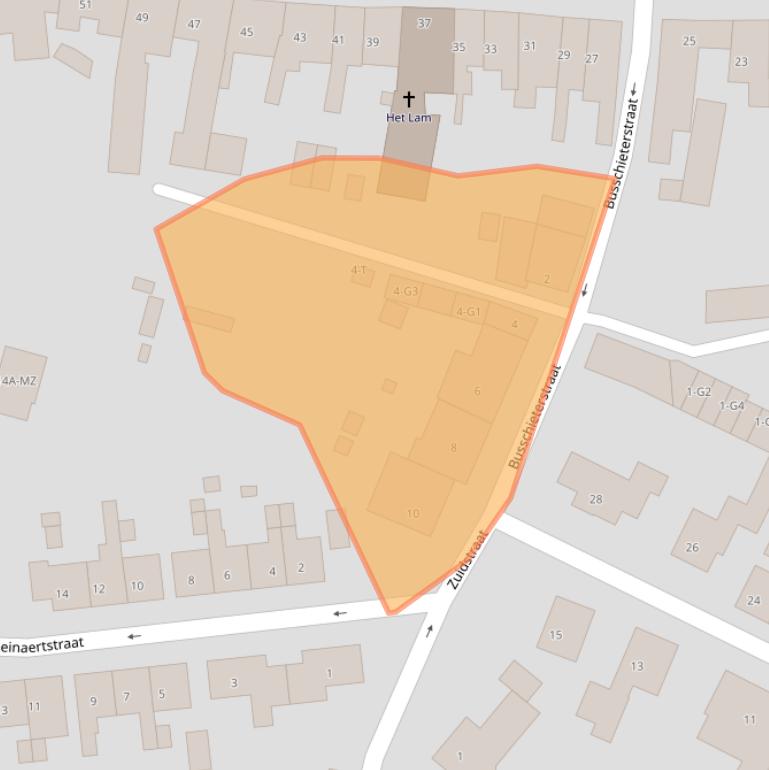 Kaart van postcodegebied 4527CG.