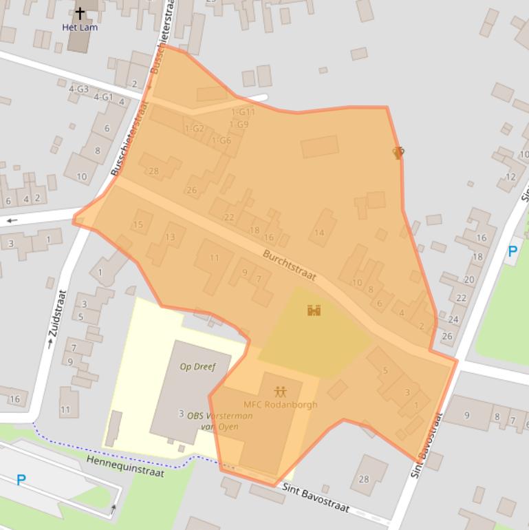 Kaart van postcodegebied 4527CH.