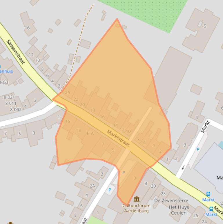 Kaart van postcodegebied 4527CL.