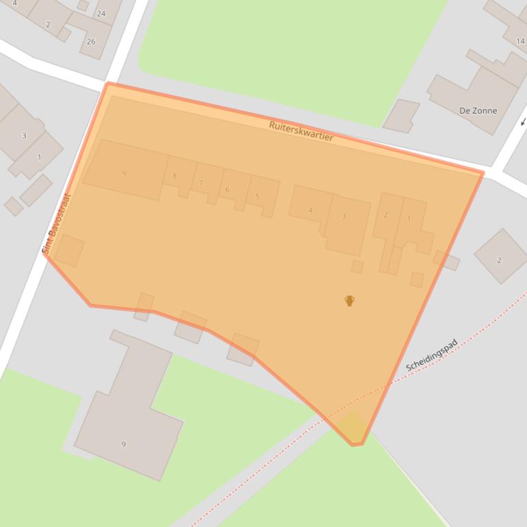 Kaart van postcodegebied 4527CR.