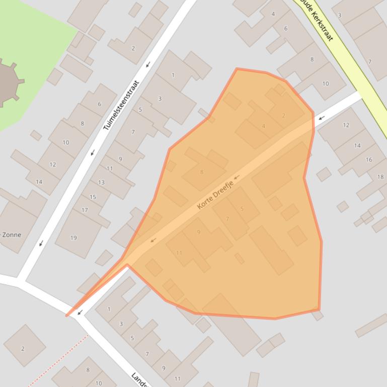 Kaart van postcodegebied 4527CS.