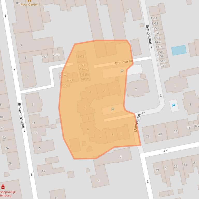 Kaart van postcodegebied 4527DA.