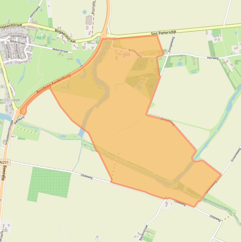 Kaart van postcodegebied 4527ED.