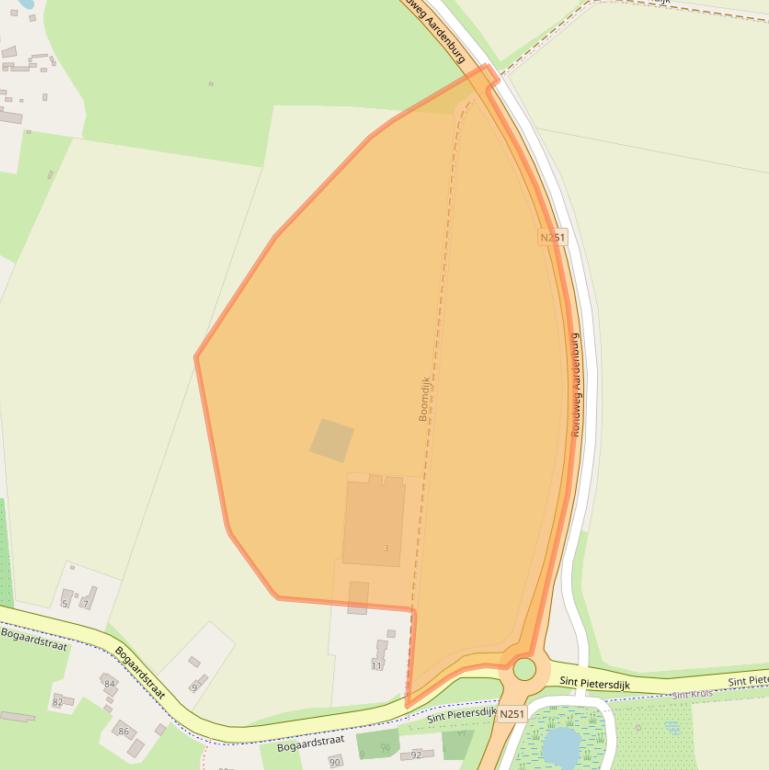 Kaart van postcodegebied 4527EG.