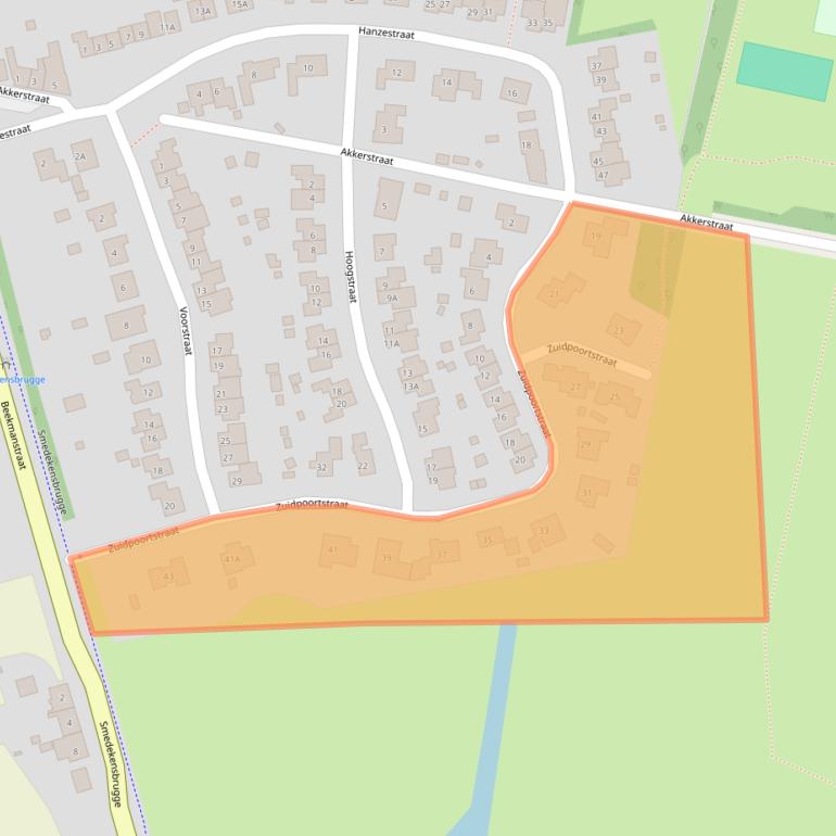 Kaart van postcodegebied 4527GP.