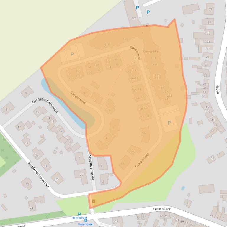 Kaart van postcodegebied 4527HD.