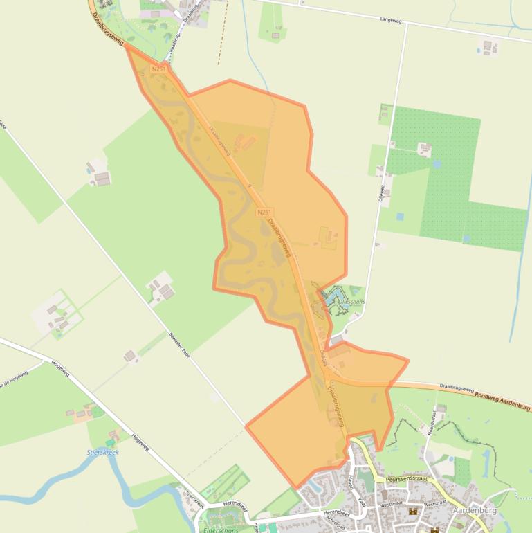 Kaart van postcodegebied 4527PA.