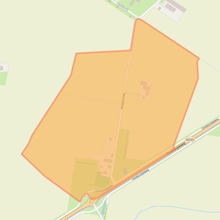 Kaart van postcodegebied 4527PJ.