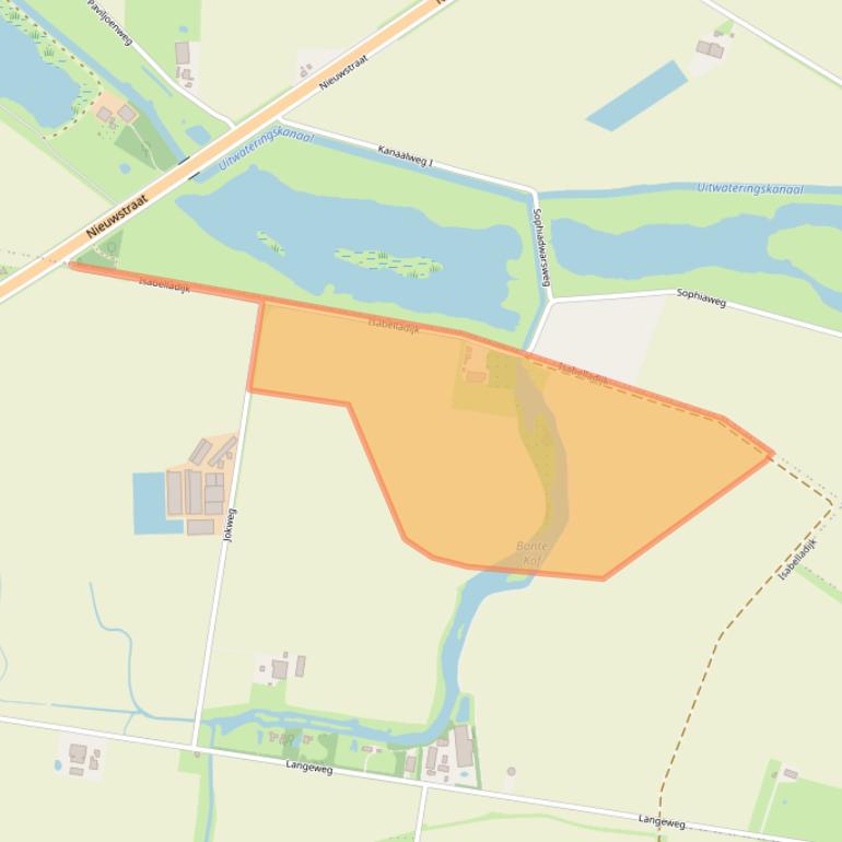 Kaart van postcodegebied 4527PL.