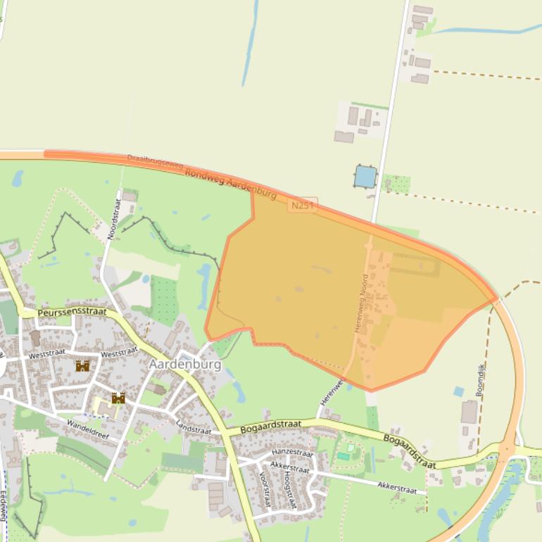 Kaart van postcodegebied 4527PR.