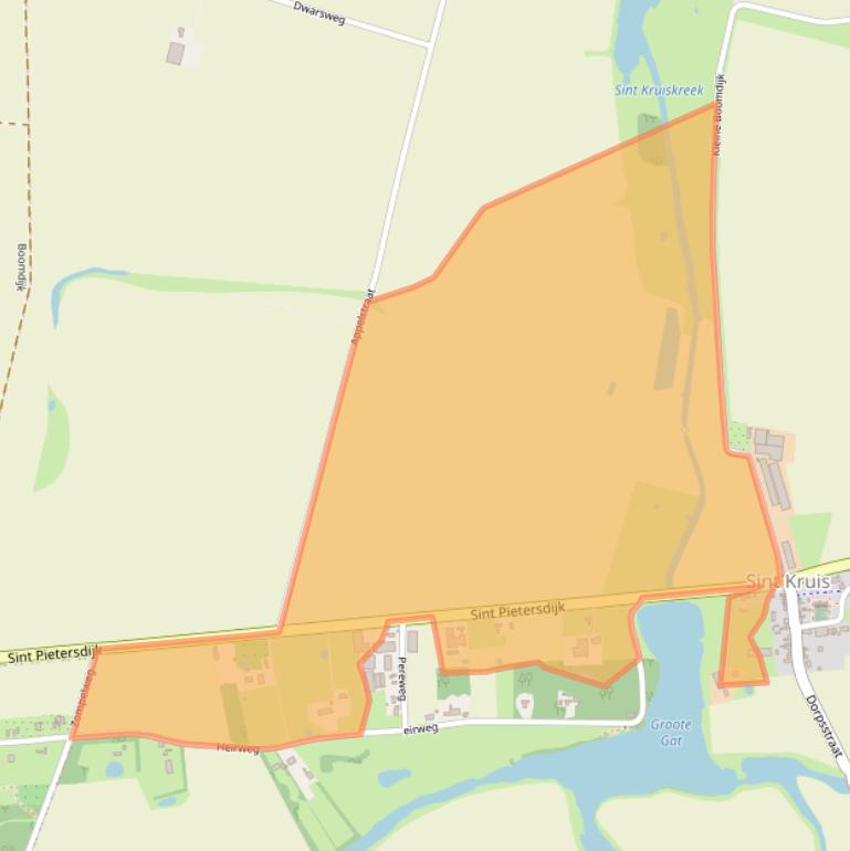 Kaart van postcodegebied 4528EE.