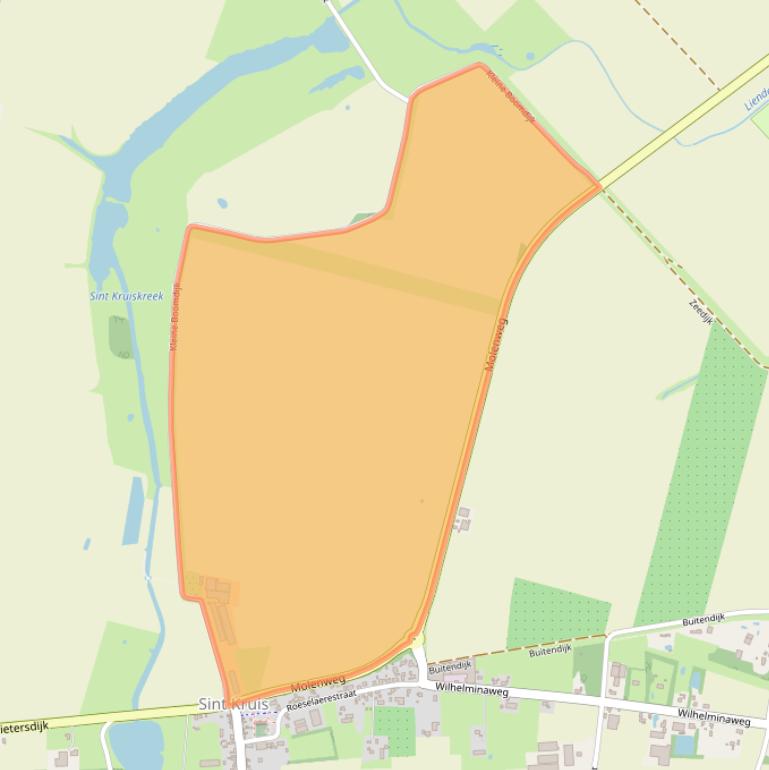 Kaart van postcodegebied 4528EJ.