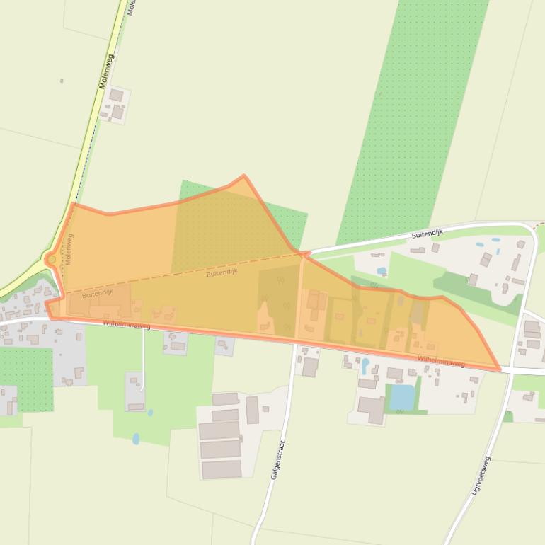 Kaart van postcodegebied 4528ES.