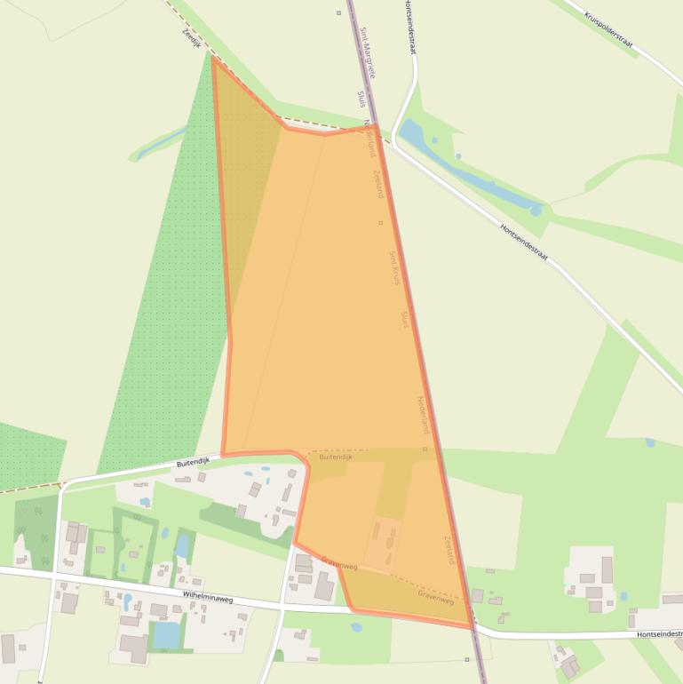 Kaart van postcodegebied 4528EX.