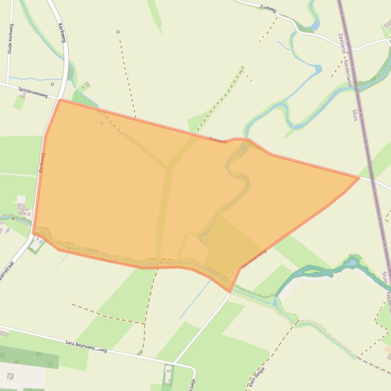 Kaart van postcodegebied 4528JX.