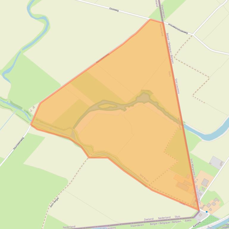 Kaart van postcodegebied 4528JZ.