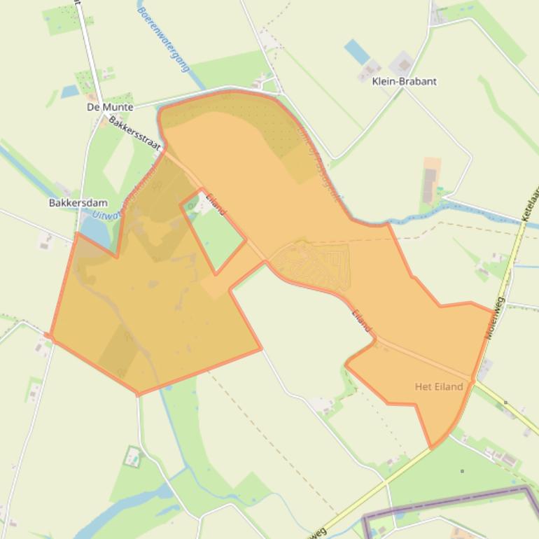 Kaart van postcodegebied 4528KG.