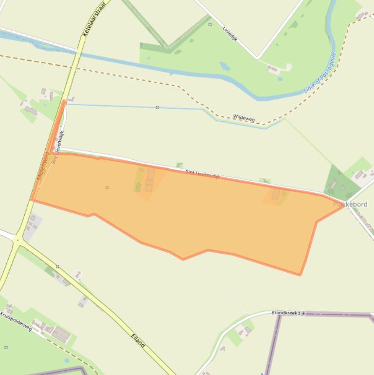 Kaart van postcodegebied 4528KM.