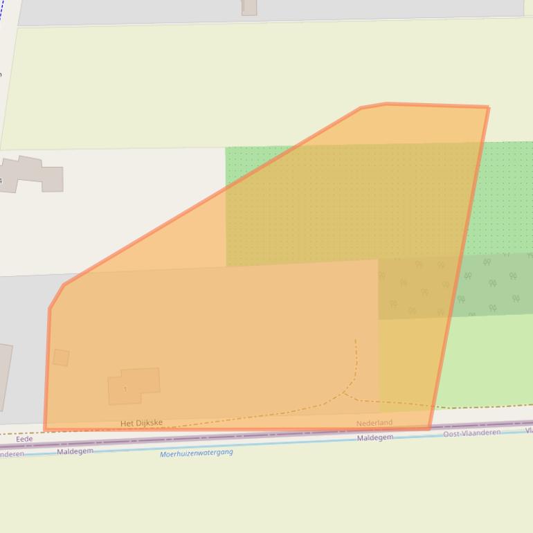 Kaart van postcodegebied 4529GD.