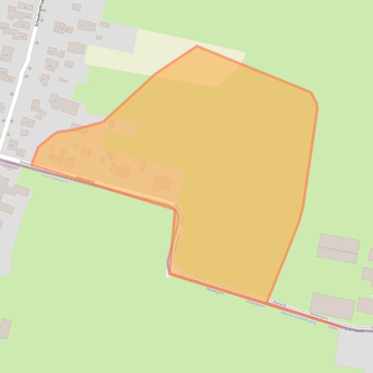 Kaart van postcodegebied 4529GL.