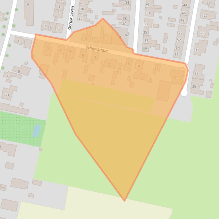 Kaart van postcodegebied 4529GM.