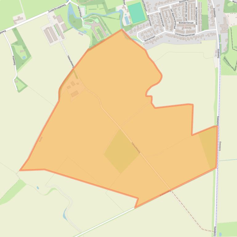 Kaart van postcodegebied 4529PS.