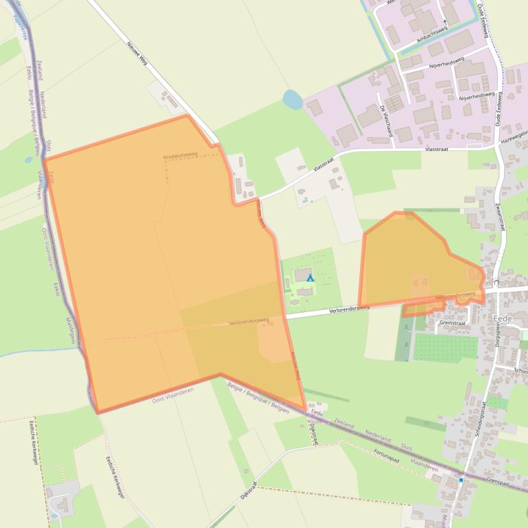 Kaart van postcodegebied 4529PZ.