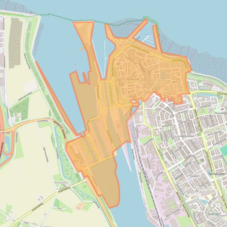 Kaart van postcodegebied 4531.