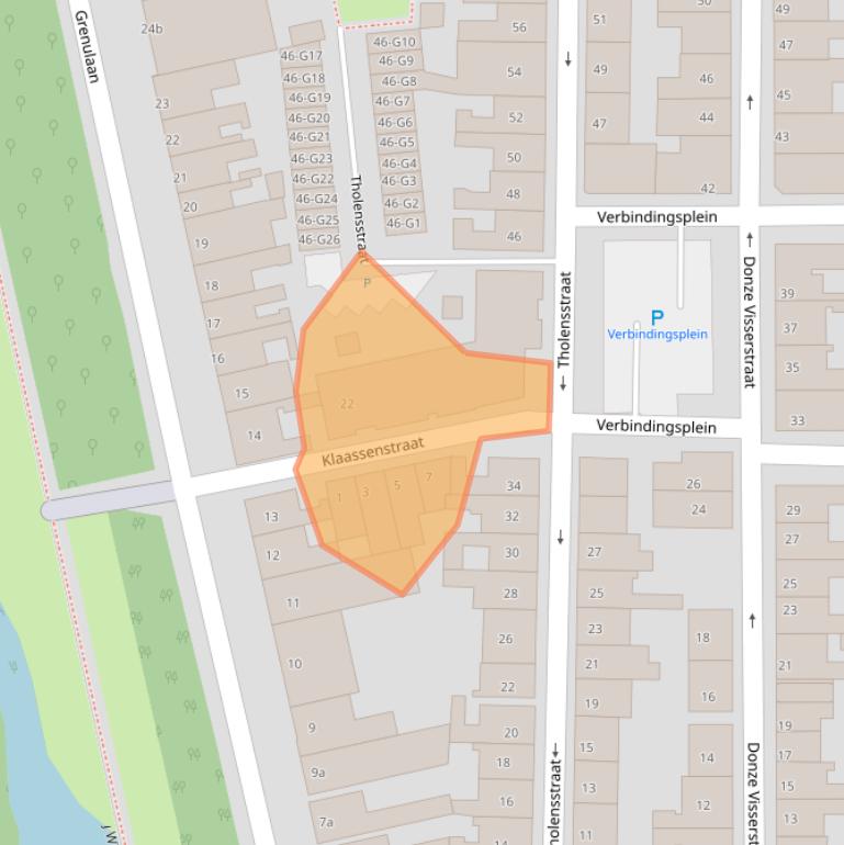 Kaart van postcodegebied 4531AD.