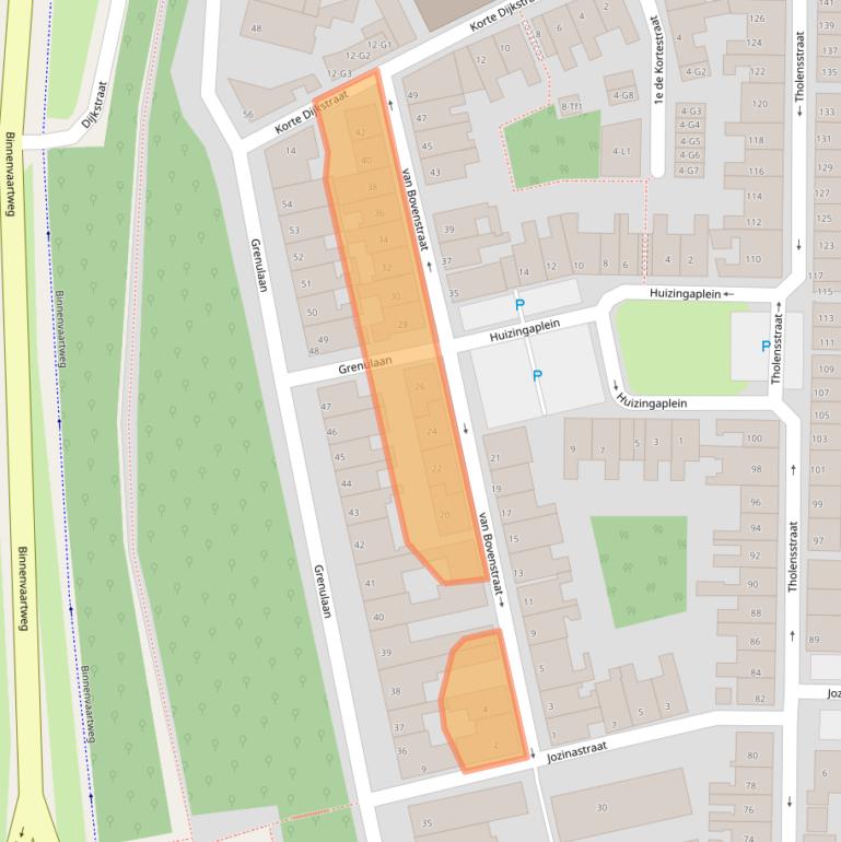 Kaart van postcodegebied 4531AG.